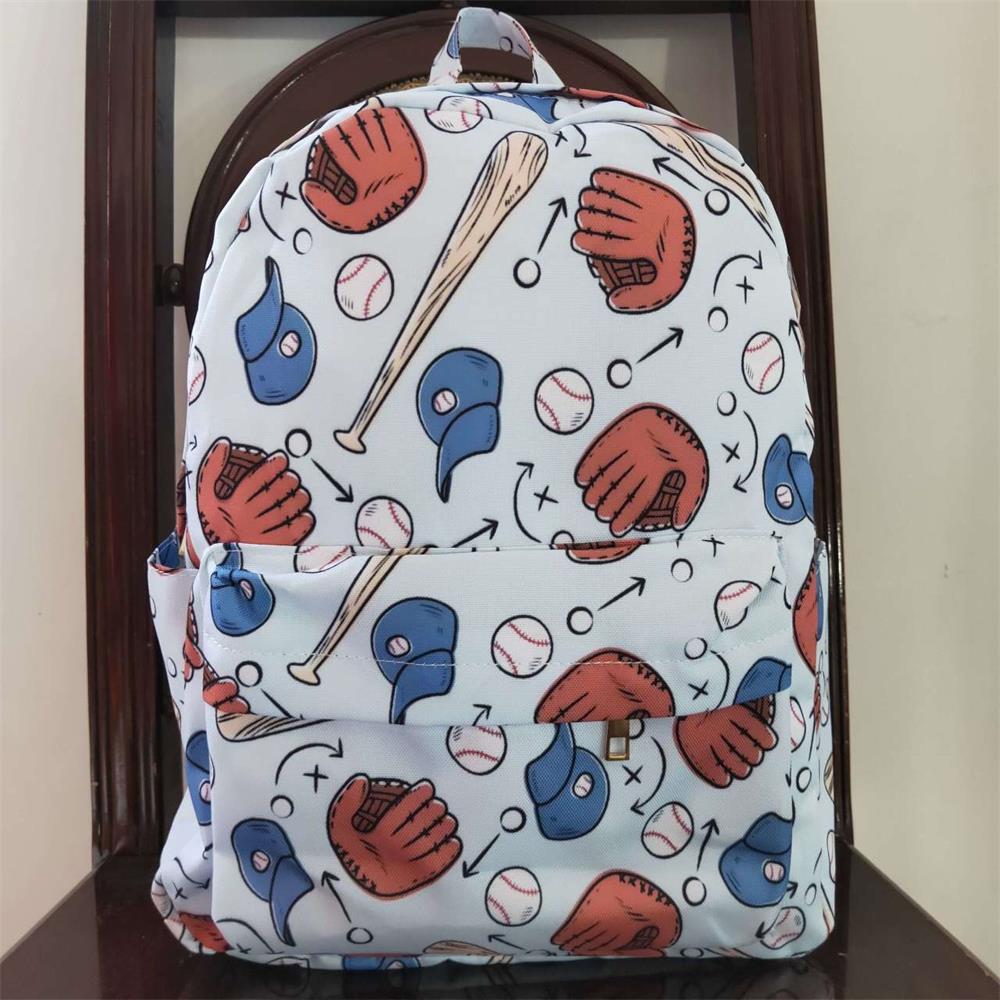 BA0075 Baby Kids Baseball Blue Bag Backpack