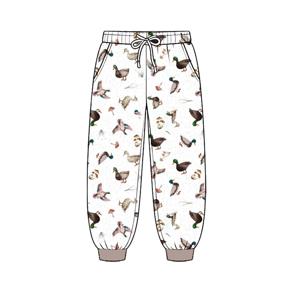 ( Moq 5 ) Baby Boys Kids Pockets Jogger Pants Bottoms Ducks Clothes