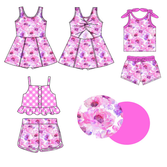 Baby Girl Flower Straps Sibling Dress Set ( Moq 5 Each Style ) 1.20
