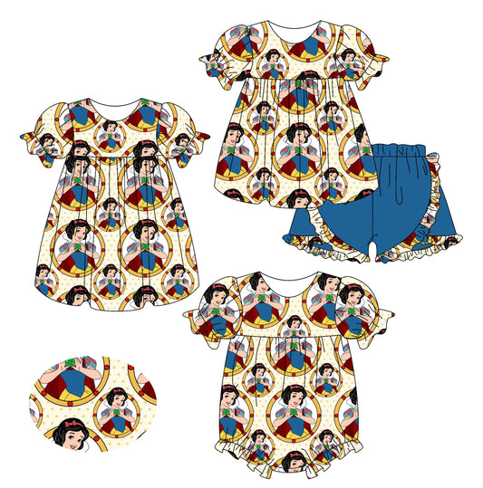 Baby Girl Princess Sibling Romper Dress Set ( Moq 5 Each Style ) 2.15