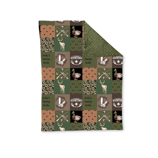 Baby Boy Infant Deer Ducks Camo Hunting Blanket