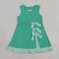 Sibling Baby Girls Kids Sleeveless Bows Yoga Scallop Shorts Dresses Clothes RTS