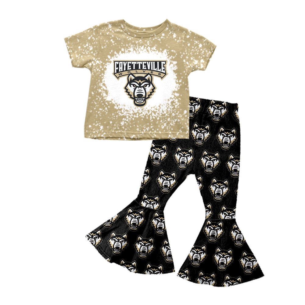 Baby Girl Fayetteville Shirt Bell Pants Team Set