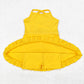 Baby Girl Yellow Yoga Sports With Shorts Dress