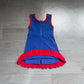 ( No moq ) Preorder Baby Girls Kids Sleeveless Shorts Knee Length Navy Dress Yoga Active Scallop Clothes