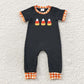 SR0401 Baby Girl Short Sleeves Embroidery Candy Halloween Romper