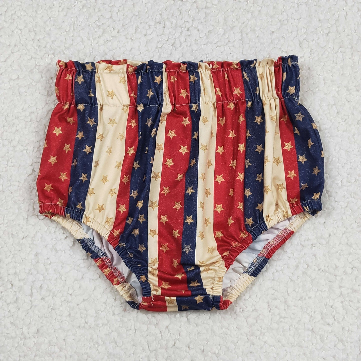 Baby Toddler Kids Stars Stripes 4th Of July Bummie Shorts Bottoms Clothes RTS