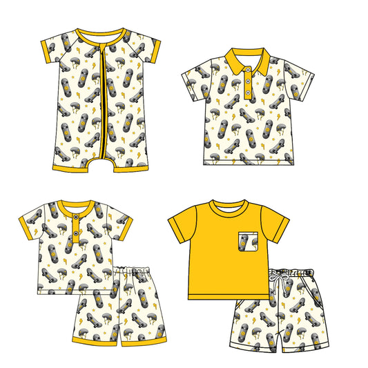 Baby Boy Short Sleeves Sibling Romper Shirt Set ( Moq 5 Each Style ) 2.10