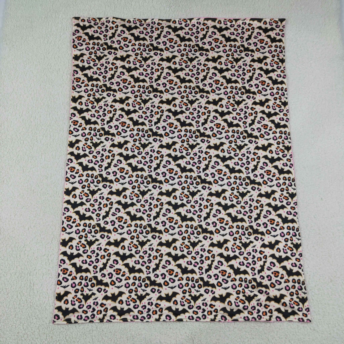 Baby Girls Kids Bats Leopard Halloween Blanket RTS