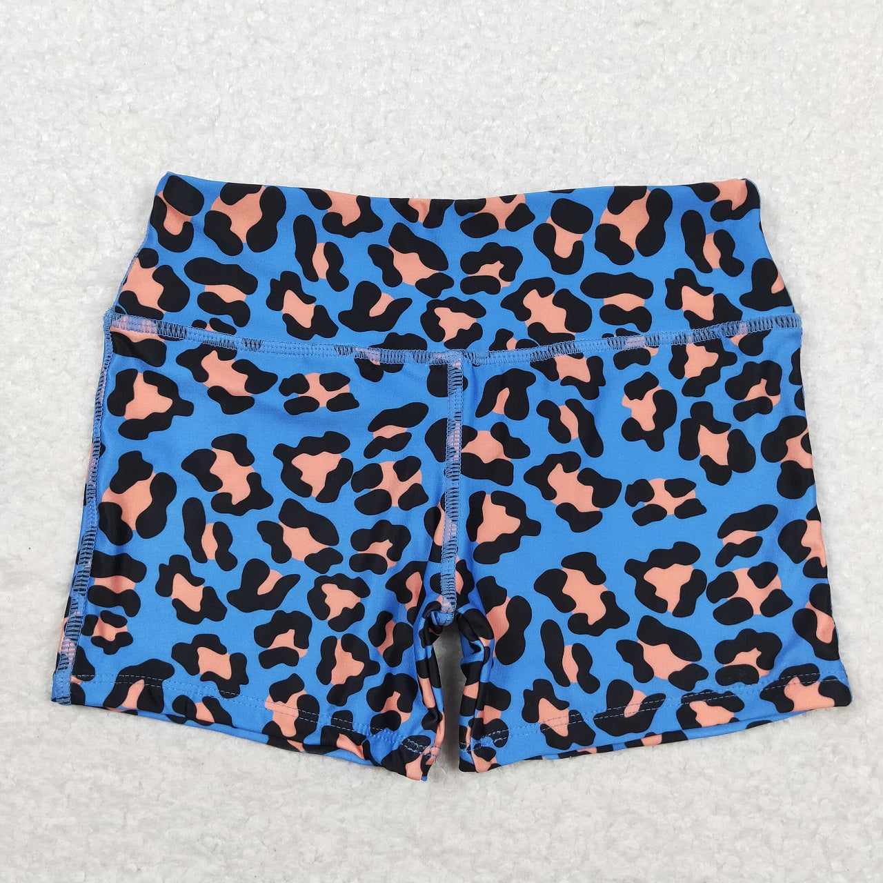 Baby Girl Racer Crop Tops Shorts Leopard Set