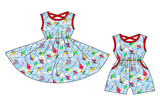 Baby Girl Kites Sibling Dress Jumpsuit ( Moq 5 Each Style ) 1.4