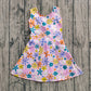 Baby Girl Sleeveless Colorful Flower Shorts Yoga Active Wear Skort Dress RTS