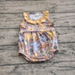 Baby Girl Sleeveless Cartoon Animals Bows Bear Bubble Romper RTS