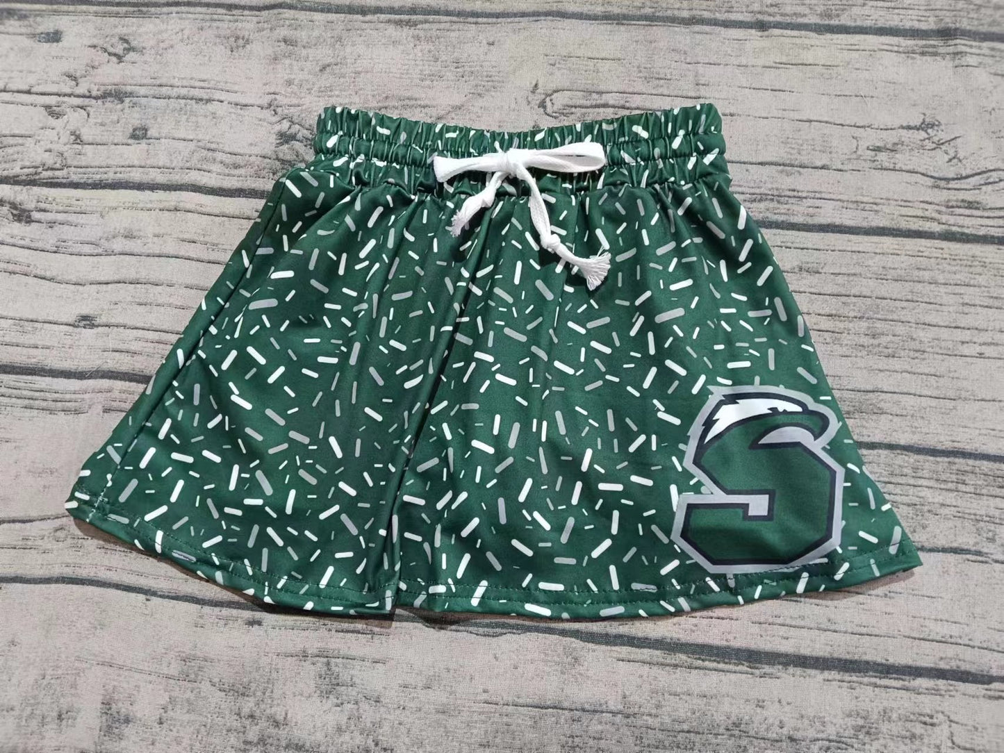 Baby Girl S Team Green Skort Shorts Bottoms ( Moq 5 )