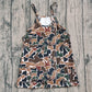 Baby Girl Straps Camo Pockets Yoga Active Brown Knee Length Dress RTS