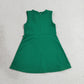 Baby Girls Kids Green Sleeveless Ruffle Yoga Shorts Knee Length Dress RTS
