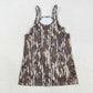 Baby Girl Adult Women Straps Brown Camo Pockets Yoga Active Sibling Family Mommy And Me Summer Dress RTS