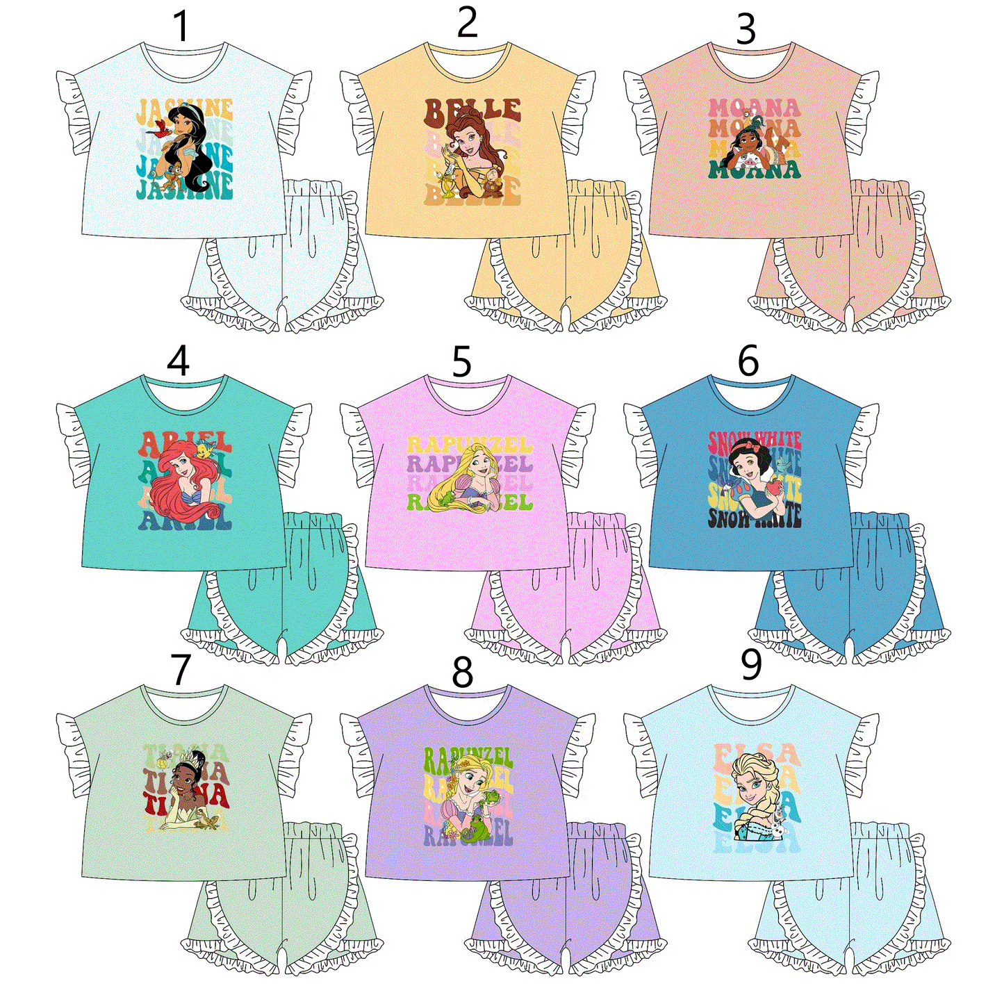 Baby Girl July 4th Dogs Sibling Romper Dress Set ( Moq 5 Each Style ) 1.21