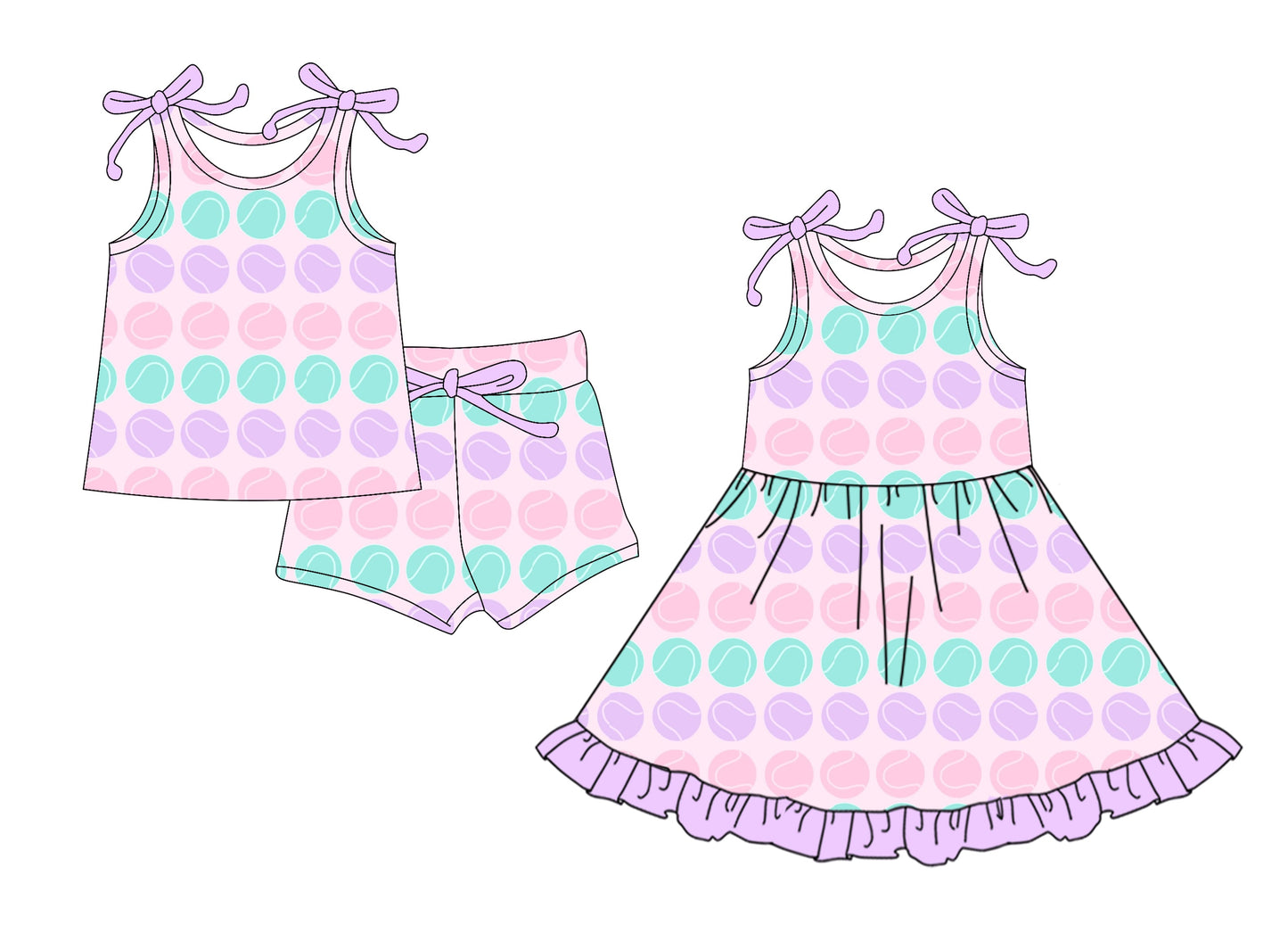 Baby Girl Straps Summer Sibling Dress Set ( Moq 5 Each Style ) 4.1