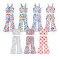 ( Moq 5 Each Style ) Baby Girl Sleeveless Flower Tops Bell Pants Sibling Set 3.26
