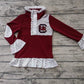 Baby Girl Long Sleeves Gamecocks Zipper Team Shirt