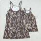 Baby Girl Adult Women Straps Brown Camo Pockets Yoga Active Sibling Family Mommy And Me Summer Dress RTS