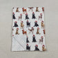 Baby Toddler Kids Christmas Dogs Minky Blanket RTS