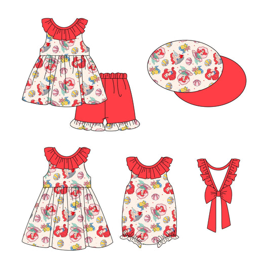 Baby Girl Princess Sibling Romper Dress Set ( Moq 5 Each Style ) 12.26
