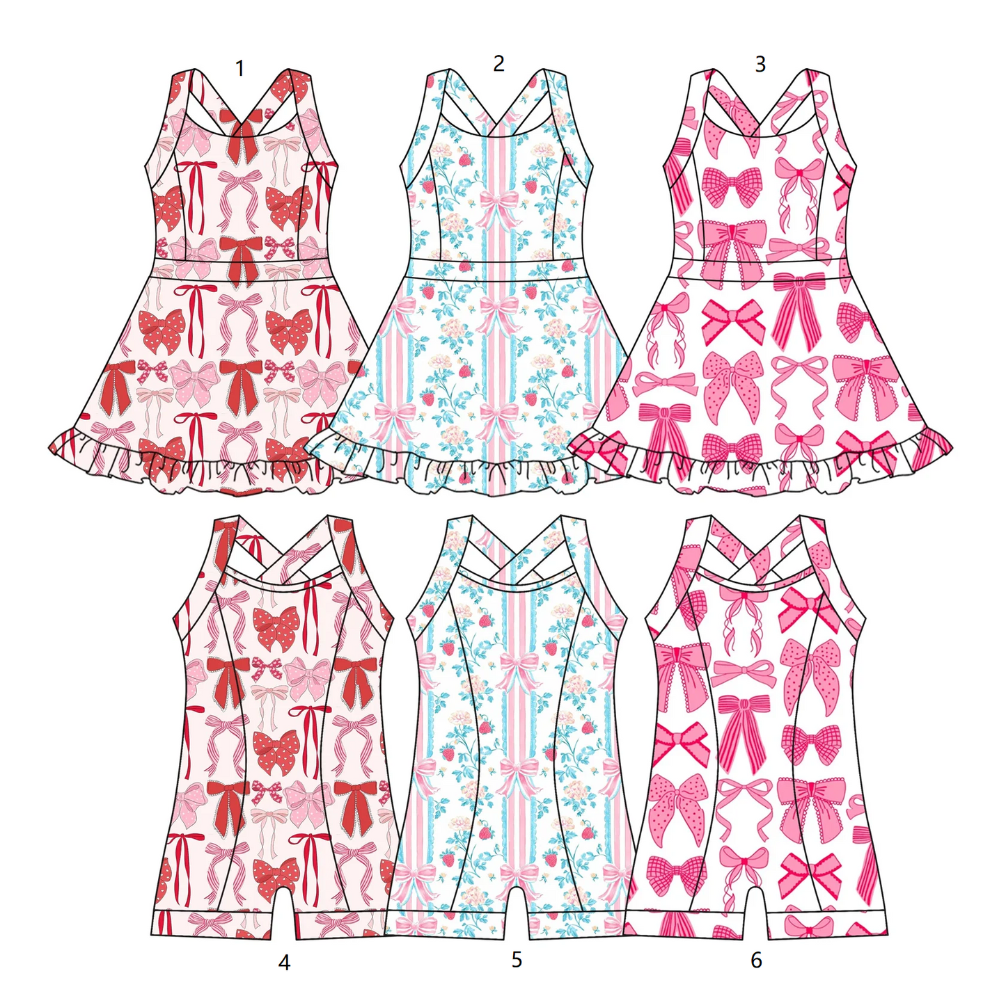 ( Moq 5 Each Style ) Baby Girl Toddler Sleeveless Bows Sibling Jumpsuit Dress Swimsuit 3.24