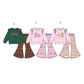 ( Moq 5 Each Style ) Sibling Baby Girls Kids Long Sleeves Shirts Bell Pants Sibling Christmas Sets Clothes