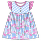 Baby Boy Girl Bows Flower Sibling Matching Dress Romper Clothes Set ( Moq 5 Each style )