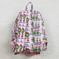 BA0148 Baby Girl Christmas Face Pink Bag Backpack