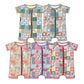 Baby Boy Girl Short Sleeves Baseball Flower Bows Sibling Romper ( Moq 5 Each Style ) 3.4