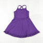 Baby Girl Purple Yoga Sports With Shorts Dress