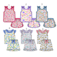 ( Moq 5 Each Style ) Sibling Baby Girls Kids Shirts Flower Bows Shorts Sets Summer Clothes