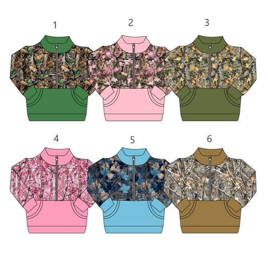 ( Moq 5 Each Style ) Sibling Baby Boys Girls Kids Long Sleeves Pockets Leaves Shirts Clothes