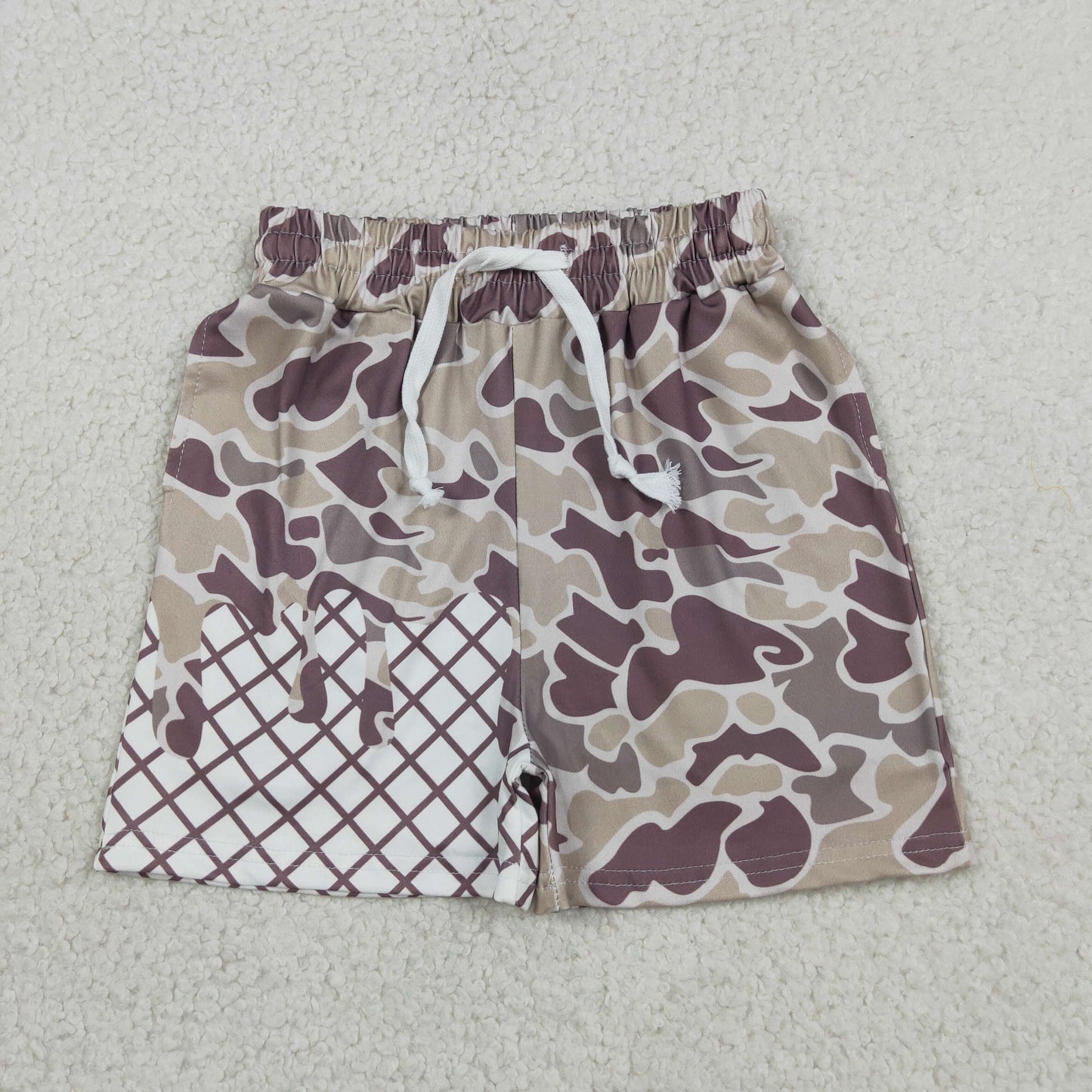 Baby Boys Kids Toddler Grey Camo Drips Summer Shorts Bottoms RTS