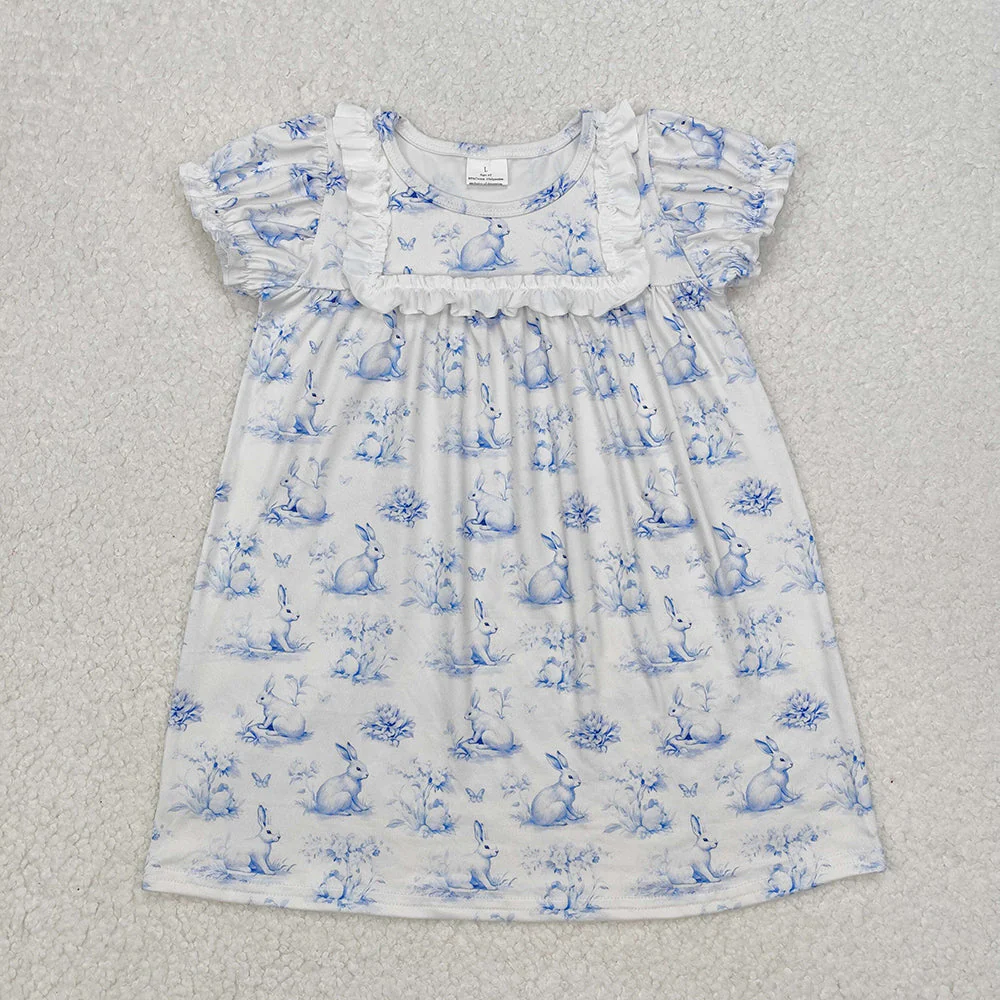 Baby Boy Girl Easter Rabbit Sibling Romper Shirt Dress