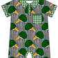 Baby Boy Girl Ducks Plaid Sibling Matching Green Dress Romper Clothes Set ( Moq 5 Each style )