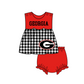 ( Moq 5 Each Style ) Baby Boys Girls Kids G Plaid Team Sibling Rompers Dress Sets