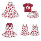 ( Moq 5 each style ) Baby Girl Team Sibling Bows Dress Set 5.28