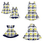 ( Moq 5 each style ) Baby Girl Toddler M Team Bows Sibling Dress Set 6.26