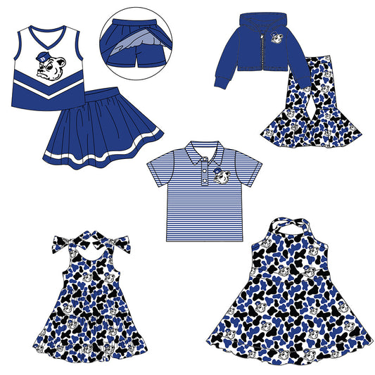 ( Moq 5 each style ) Baby Boy Girl Team Sibling Shirt Camo Jumpsuit Dress Set 8.5