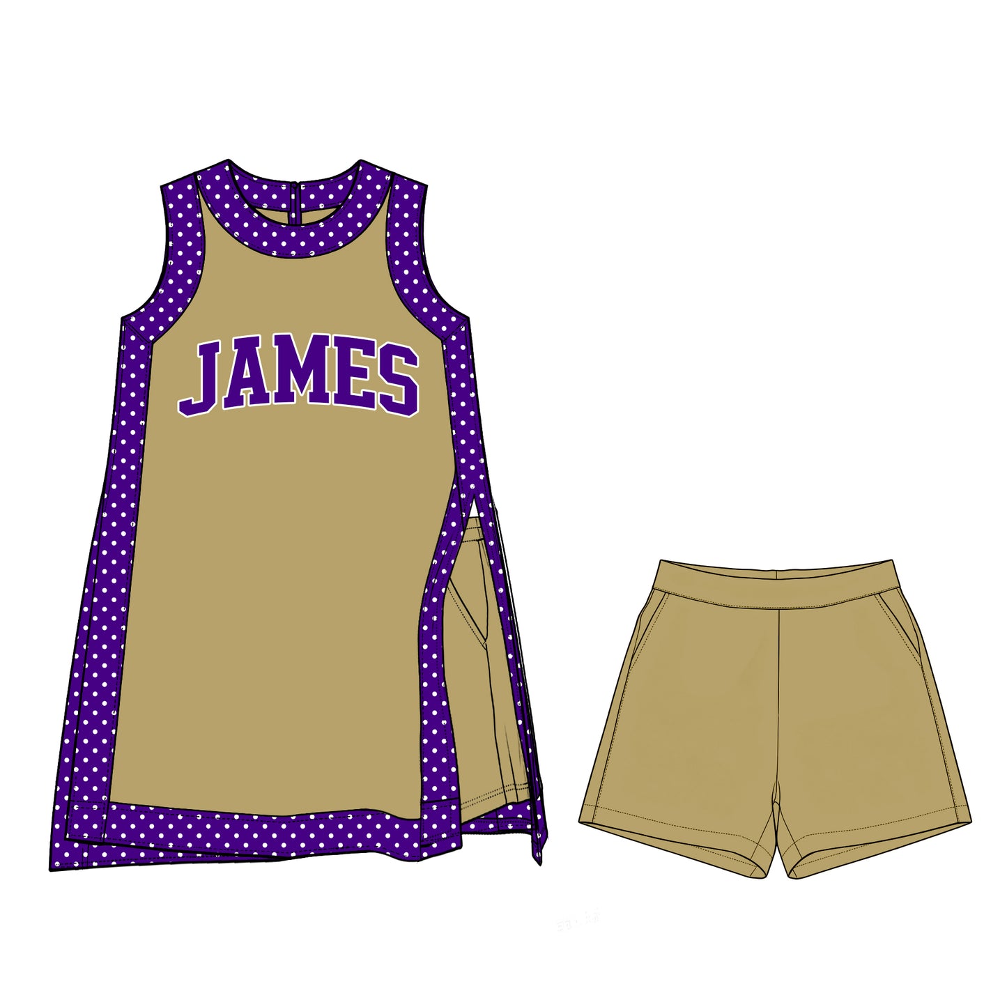 ( Moq 5 ) Baby Girls Kids Sleeveless Team Tops Shorts Team Set Clothes
