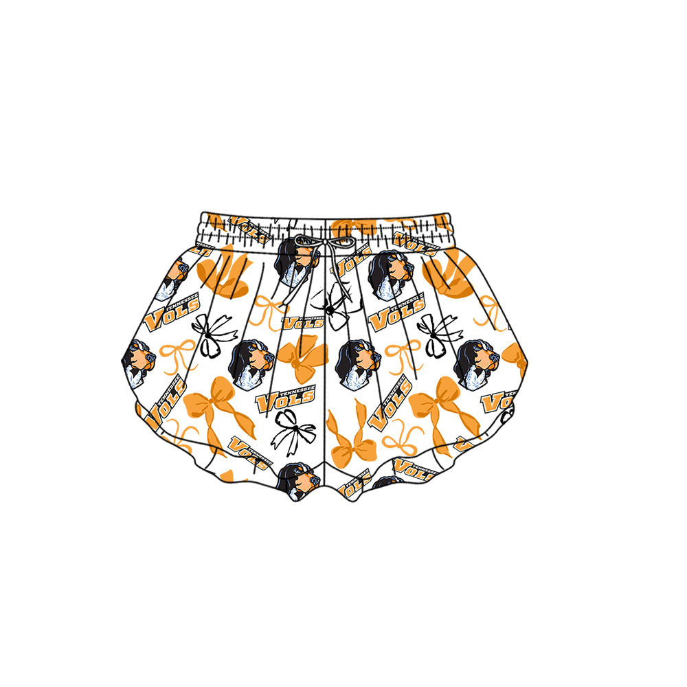 ( Moq 5 Each Style ) Baby Girls Toddler Dogs Bows Sibling Team Shorts Dresses Set Clothes
