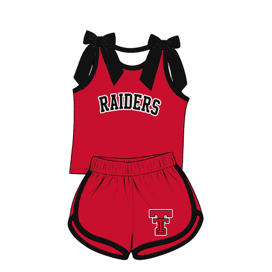 ( Moq 5 ) Sibling Baby Girls Kids Sleeveless Bows Shirt Shorts Team Set Clothes