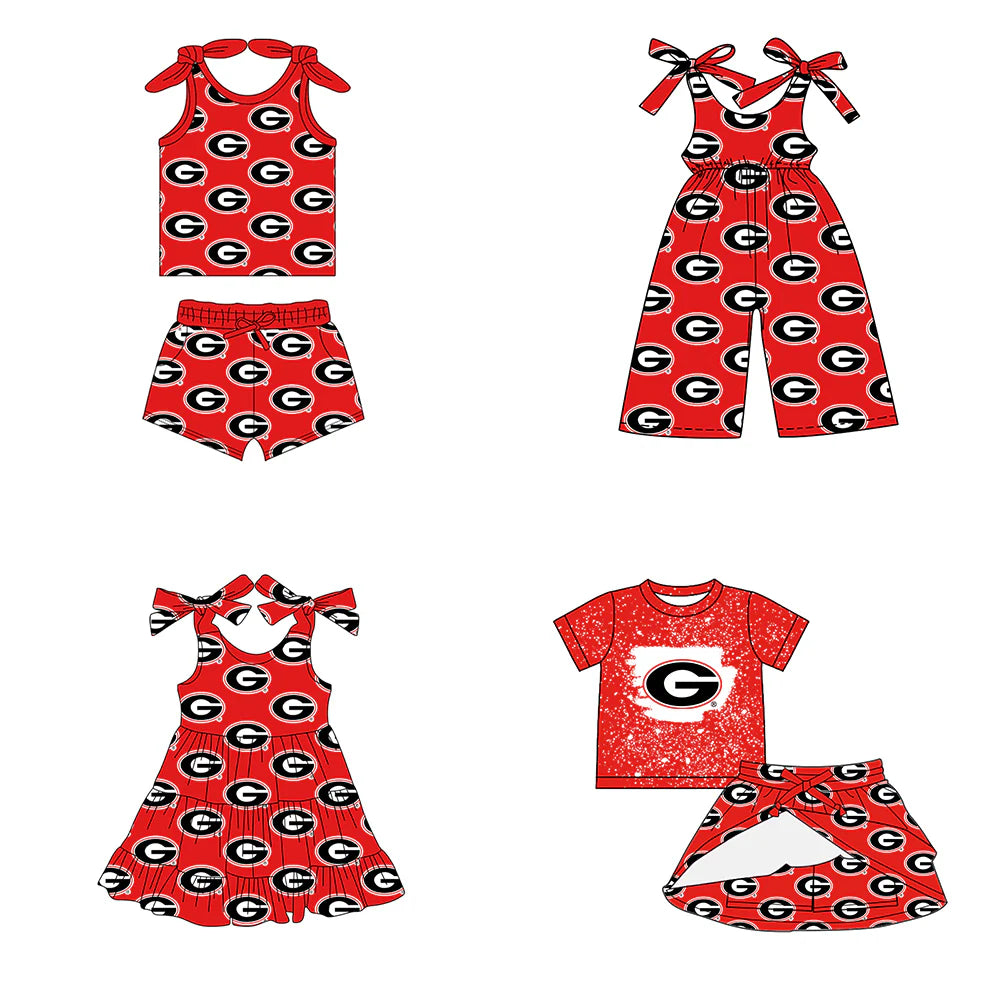 ( Moq 5 each style ) Baby Girl Toddler G Team Sibling Romper Dress Set 7.15