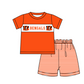 ( Moq 5 ) Baby Boys Toddler Short Sleeves Shirt Stripes Shorts Team Summer Set