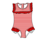 ( Moq 5 Each Style ) Baby Boys Girls Kids Team Sibling Jumpsuits Sets Red Swimsuits Clothes