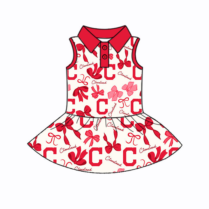 ( Moq 5 each style ) Baby Girl Team C Bows Sibling Dress Set 5.21